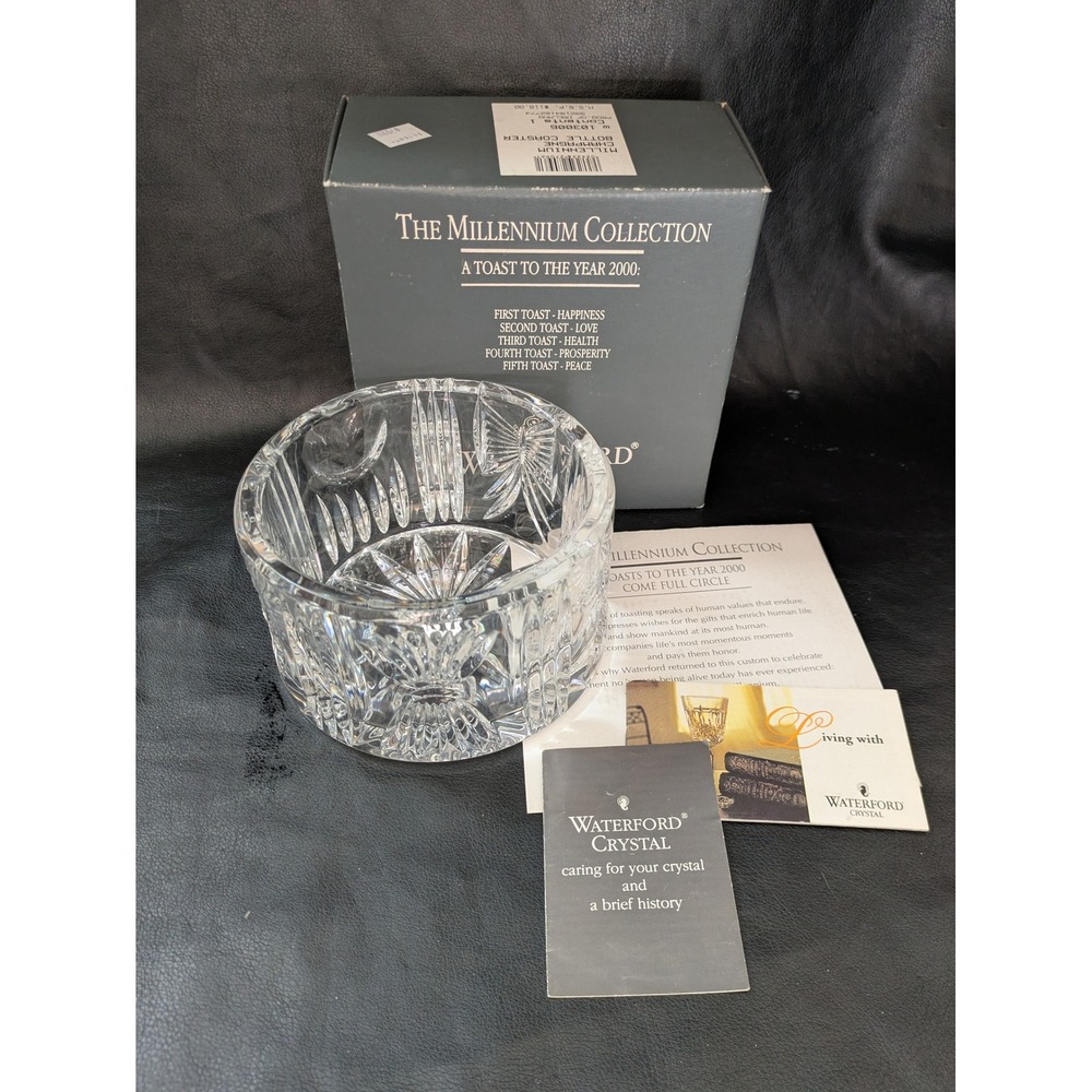 Waterford Crystal Millennium‎ Collection Champagne Bottle Coaster 103006 Box